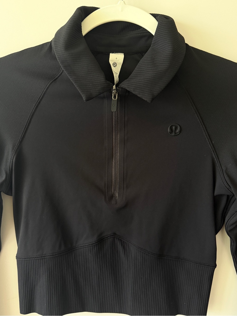 lululemon athletica Men’s Black Quarter-Zip Shirt Jacket